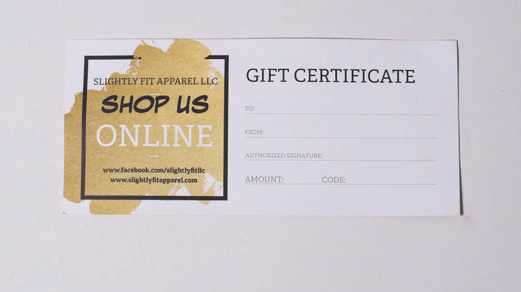 GIFT CERTIFICATE